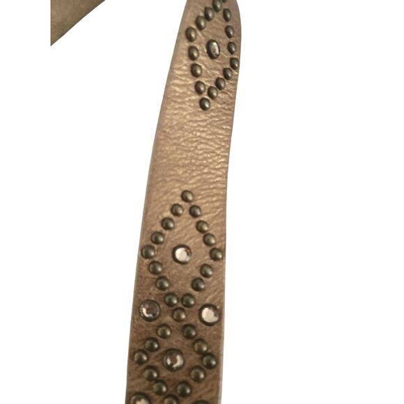 Vintage Leatherock studded belt with cross buckle. - Picture 7 of 9